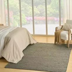 Kirklands Home Area Rugs|Jaxon Sage Natural Jute Area Rug, 4x6 Green