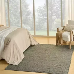 Kirklands Home Area Rugs|Jaxon Sage Natural Jute Area Rug, 5x7 Green