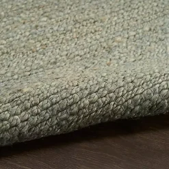 Kirklands Home Area Rugs|Jaxon Sage Natural Jute Area Rug, 5x7 Green