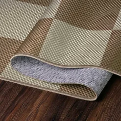 Kirklands Home Area Rugs|Jaya Natural Checkered Washable Area Rug, 5x7