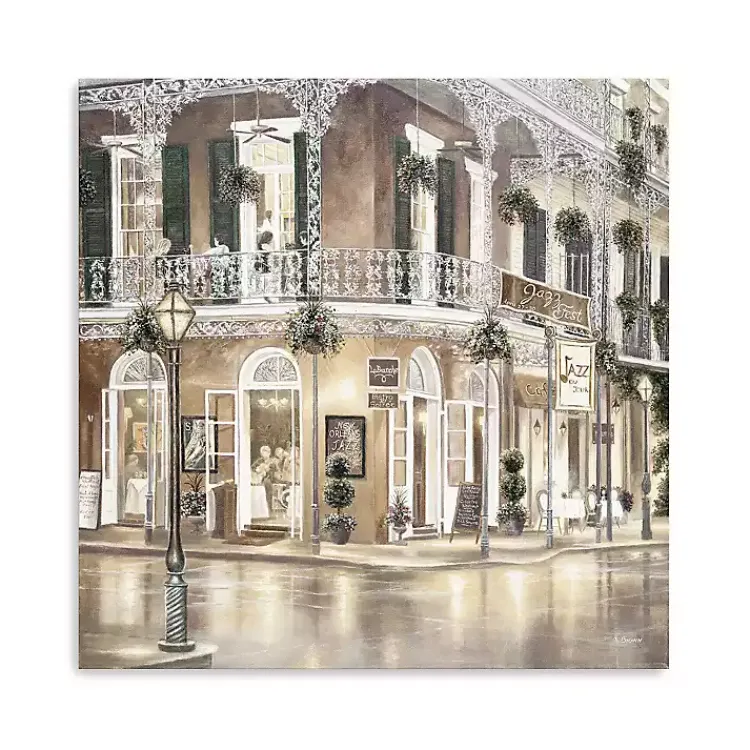 Discount Jazz Street I Canvas Art Print, 30x30 in. Mardi Gras Decorations