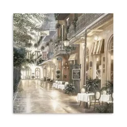 New Jazz Street II Canvas Art Print, 30x30 in. Mardi Gras Decorations