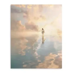 Kirklands Home Canvas Art|Jesus Walking on Water Canvas Art Print, 16x20 in.