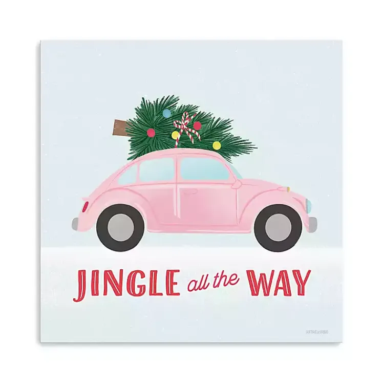 Online Jingle All the Way Car Canvas Art Print Christmas Art & Wall Decor