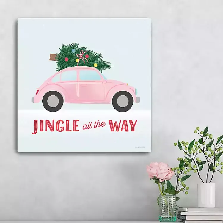 Online Jingle All the Way Car Canvas Art Print Christmas Art & Wall Decor