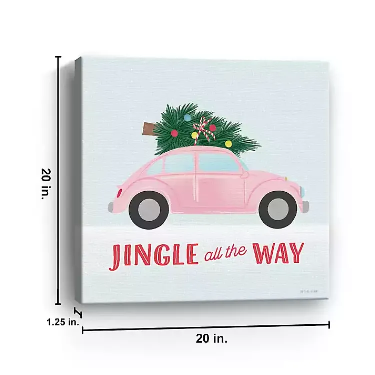 Online Jingle All the Way Car Canvas Art Print Christmas Art & Wall Decor
