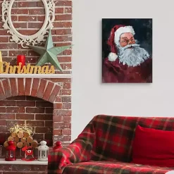 Clearance Jolly Santa Christmas Art Print Christmas Art & Wall Decor