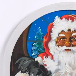 Clearance Jolly Santa Writing List Framed Art Print Christmas Art & Wall Decor