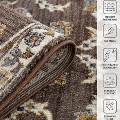 Kirklands Home Area Rugs|Jordan Bea Runner, 2x10 Brown