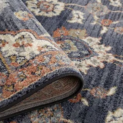 Kirklands Home Area Rugs|Jordan Bea Navy Blue Area Rug, 6x9