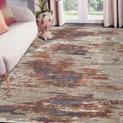 Kirklands Home Area Rugs|Jordan Delia Beige Area Rug, 5x7 Multi