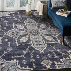 Kirklands Home Area Rugs|Jordan Eva Medallion Area Rug, 6x9 Purple