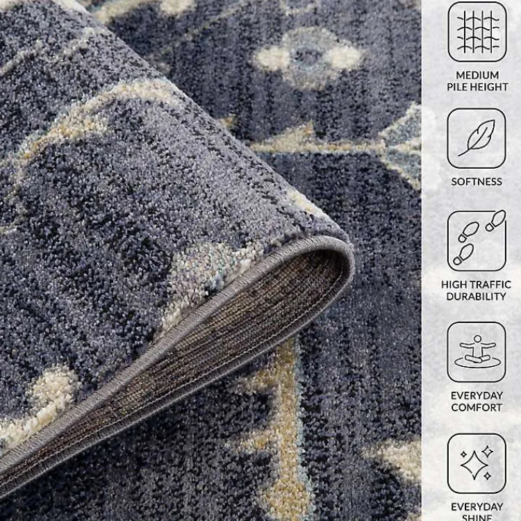Kirklands Home Area Rugs|Jordan Eva Medallion Area Rug, 6x9 Purple