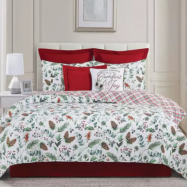 Kirklands Home Quilts|Jovie Pinecone 3-pc. Full/Queen Quilt Set