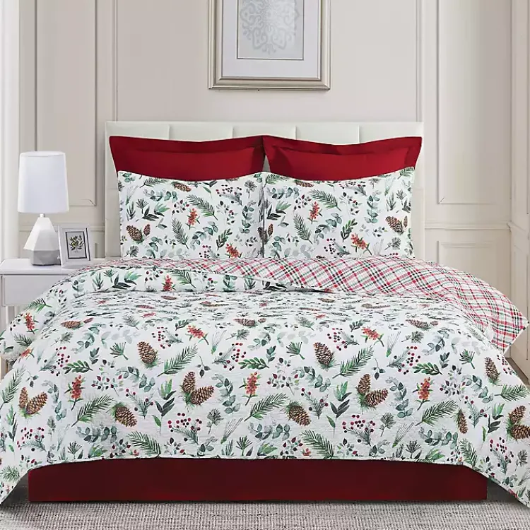 Kirklands Home Quilts|Jovie Pinecone 3-pc. Full/Queen Quilt Set