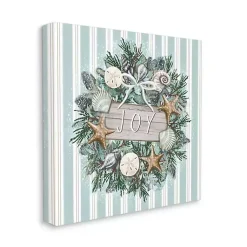 Hot Joy Seashell Wreath Canvas Art Print Christmas Art & Wall Decor