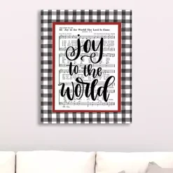 Joy To The World Music Sheet Canvas Art Print Christmas Art & Wall Decor