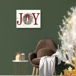 Online Joy Wreath Canvas Art Print Christmas Art & Wall Decor