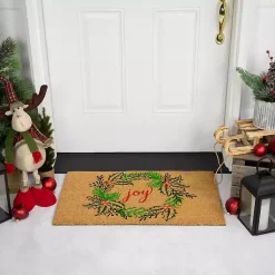 Hot Joy Wreath Decorative Christmas Doormat Outdoor Christmas Decorations