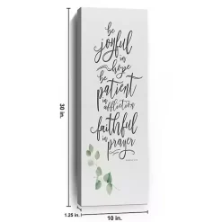 Kirklands Home Wall Quotes & Signs|Joyful in Hope Canvas Art Print White