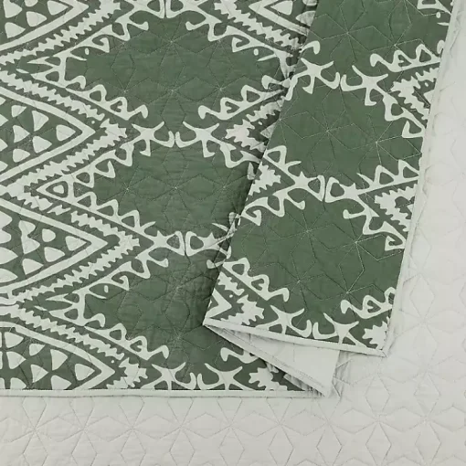 Kirklands Home Quilts|Justina Blakeney Aisha King Quilt Set Green