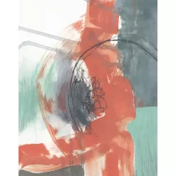 Kirklands Home Canvas Art|Juxtaposed Coral I Canvas Art Print