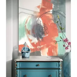 Kirklands Home Canvas Art|Juxtaposed Coral I Canvas Art Print