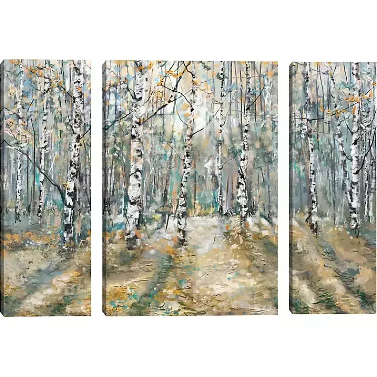 Kirklands Home Canvas Art|Kaleidoscope Trees Canvas Art Prints, Set of 3