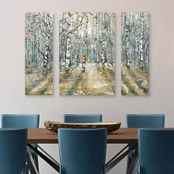 Kirklands Home Canvas Art|Kaleidoscope Trees Canvas Art Prints, Set of 3