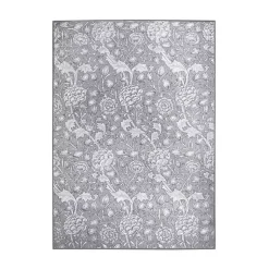 Kirklands Home Area Rugs|Kalini Floral Washable Area Rug, 5x7 Gray