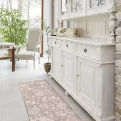 Kirklands Home Area Rugs|Kalini Natural Floral Washable Runner, 2x7