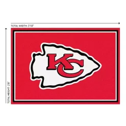 Kirklands Home Area Rugs|Kansas City Chiefs Area Rug, 3x4 Red
