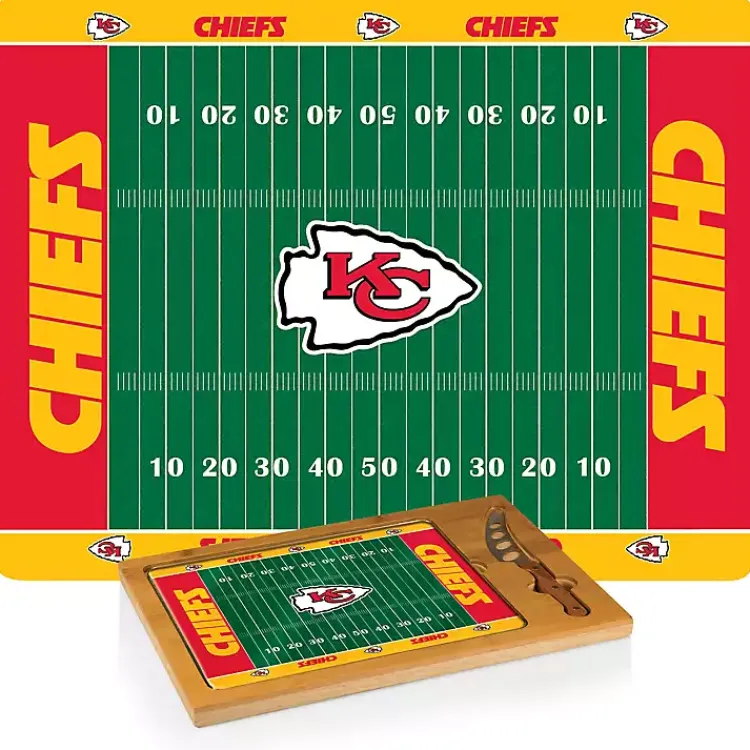 Kirklands Home Serving & Entertaining|Kansas City Chiefs Cutting Board & Knife Set