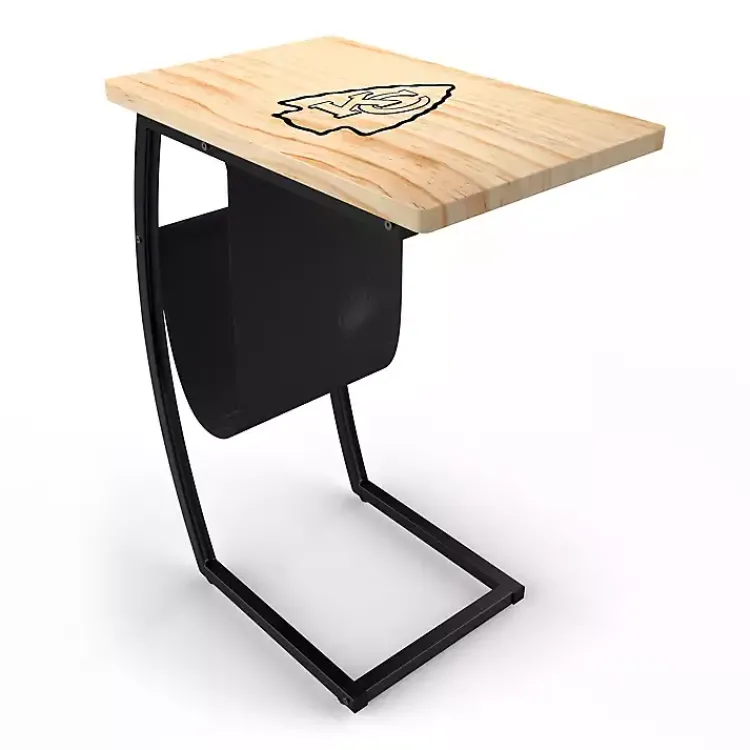 Kirklands Home Accent & End Tables|Kansas City Chiefs Wood C-Table Tan