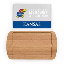 Kirklands Home Serving & Entertaining|Kansas Jayhawks Wood and Glass Serving Board