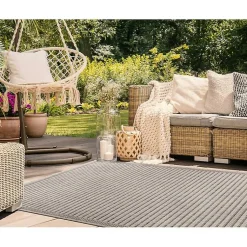 Kirklands Home Area Rugs|Kaya Natural Gradient Indoor/Outdoor Area Rug, 6x9 Tan