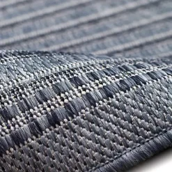 Kirklands Home Area Rugs|Kaya Navy Gradient Indoor/Outdoor Area Rug, 6x9 Blue