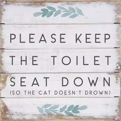 Kirklands Home Wall Quotes & Signs|Keep the Seat Down Wall Plaque