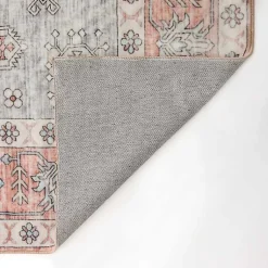 Kirklands Home Area Rugs|Kelly Traditional Washable Area Rug, 5x8 Red