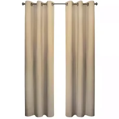 Kirklands Home Curtains & Drapes|Khaki Room Darkening Curtain Panel Set, 95 in. Tan