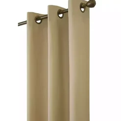 Kirklands Home Curtains & Drapes|Khaki Room Darkening Curtain Panel Set, 95 in. Tan