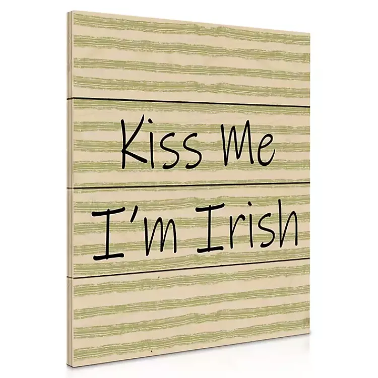 Outlet Kiss Me I'm Irish Wood Pallet Art Print St Patricks Day Decorations