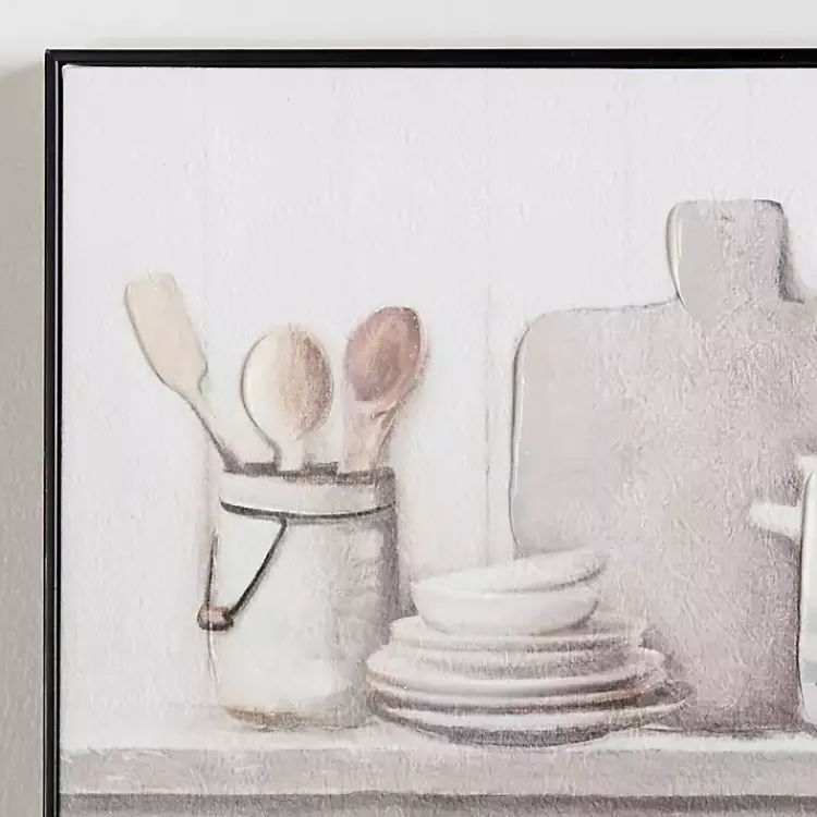 Kirklands Home Canvas Art|Kitchen Counter Framed Canvas Art Print