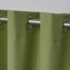 Kirklands Home Outdoor Curtains|Kiwi Cabana Curtain Panel Set, 84 in. Green