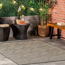 Kirklands Home Area Rugs|Kylie Gray Modern Abstract Outdoor Rug, 5x8