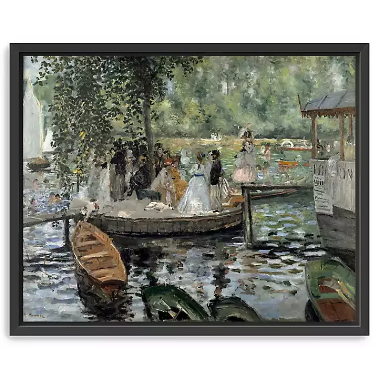 Kirklands Home Canvas Art|La Grenouillère Framed Canvas Art Print, 26x32