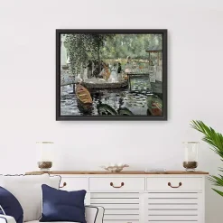 Kirklands Home Canvas Art|La Grenouillère Framed Canvas Art Print, 26x32