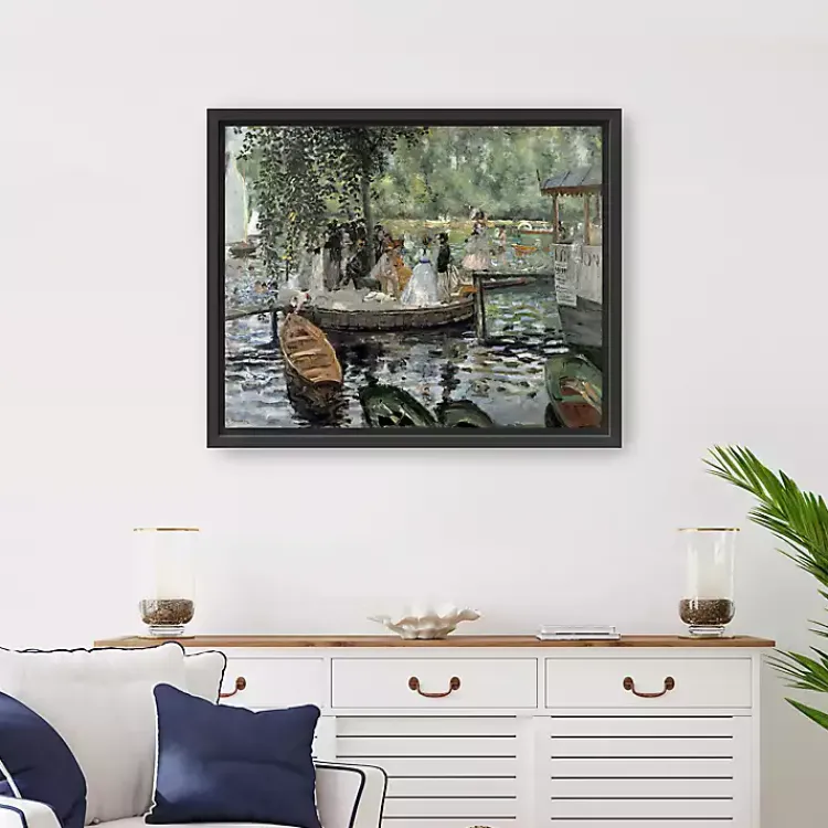 Kirklands Home Canvas Art|La Grenouillère Framed Canvas Art Print, 26x32