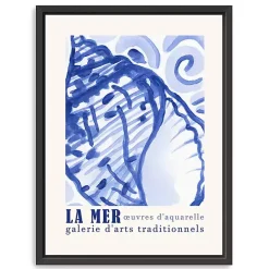 Kirklands Home Canvas Art|La Mer Poster I Framed Canvas Art Print