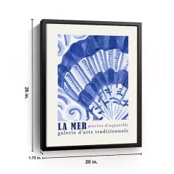 Kirklands Home Canvas Art|La Mer Poster II Framed Canvas Art Print